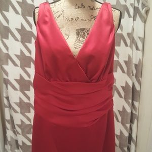 David's Bridal red dress